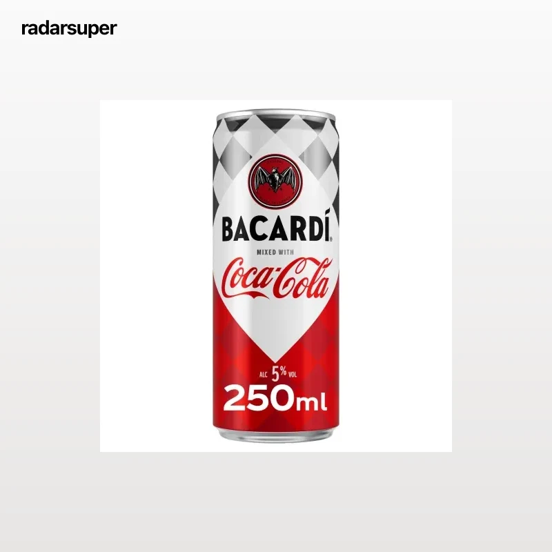 Ron Bacardí con Coca Cola lata 25 cl.