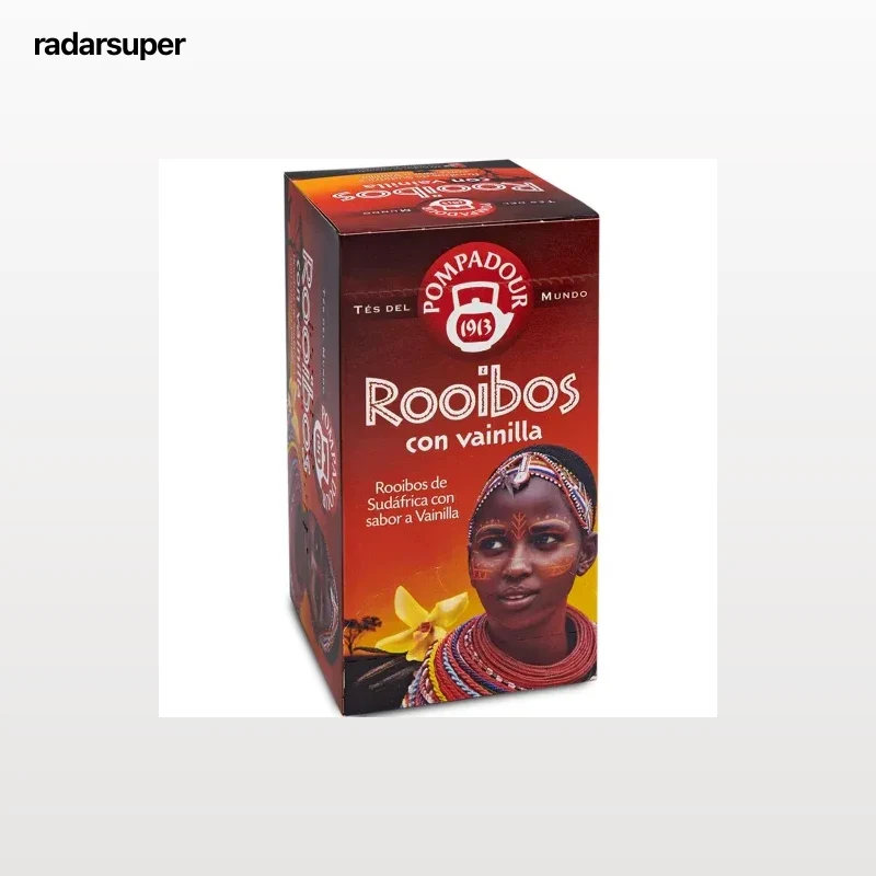Rooibos con vainilla en bolsitas Pompadour 20 ud.