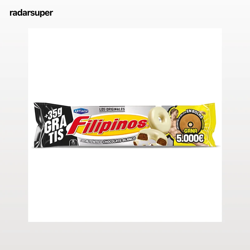 Roscos de galleta con chocolate blanco Artiach Filipinos 93 g + 35 g