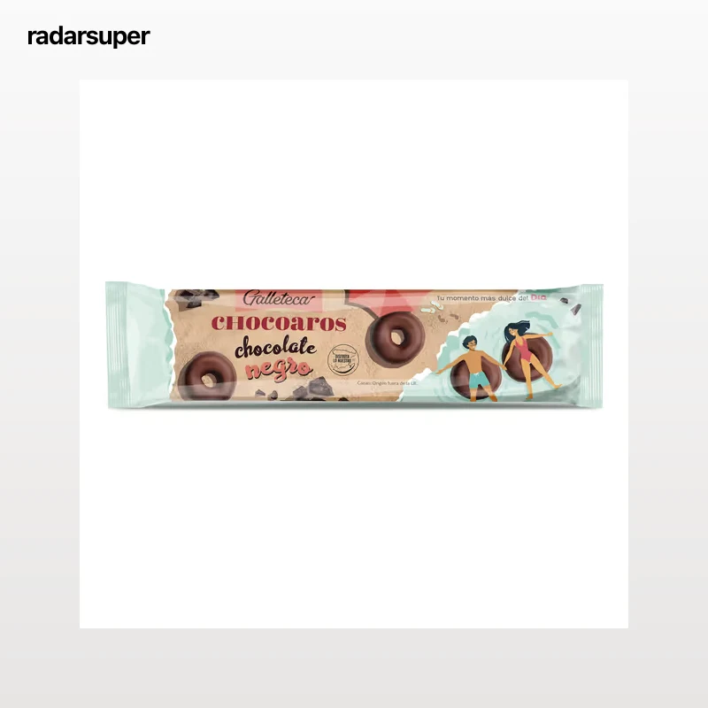 Roscos de galleta con chocolate negro chocoaros Galleteca de Dia 128 g