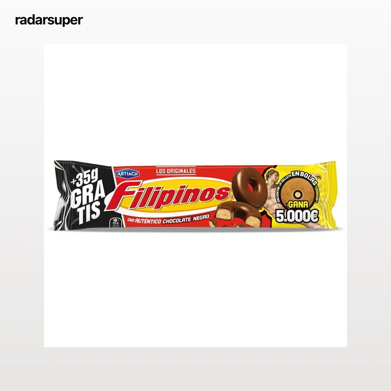 Roscos de galleta con chocolate negro Artiach Filipinos 93 g + 35 g