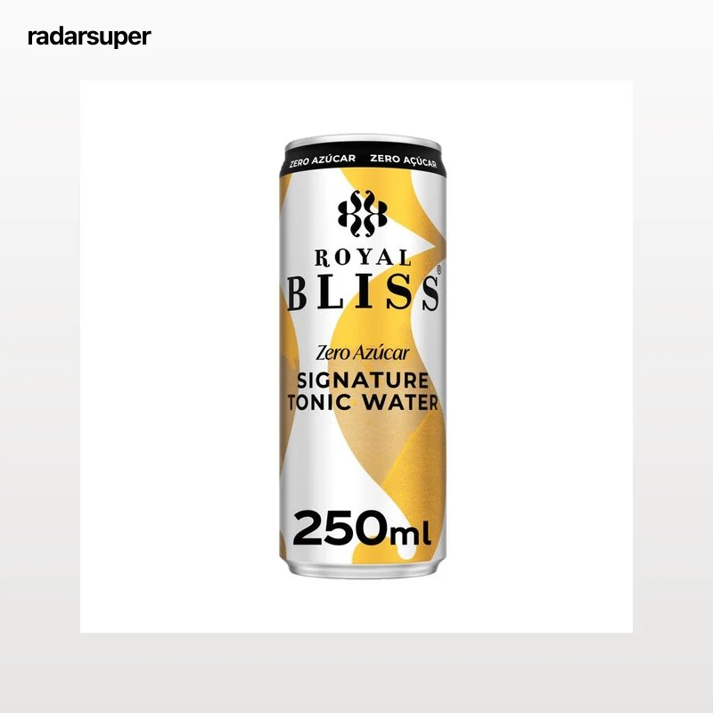 ROYAL BLISS ZERO Tónica Signature tonic water Zero lata de 250ml.