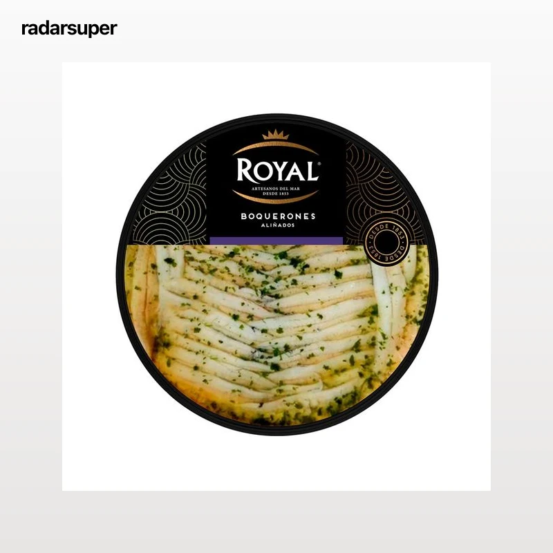ROYAL boquerones en vinagre con aceite ajo y perejil 250 g.