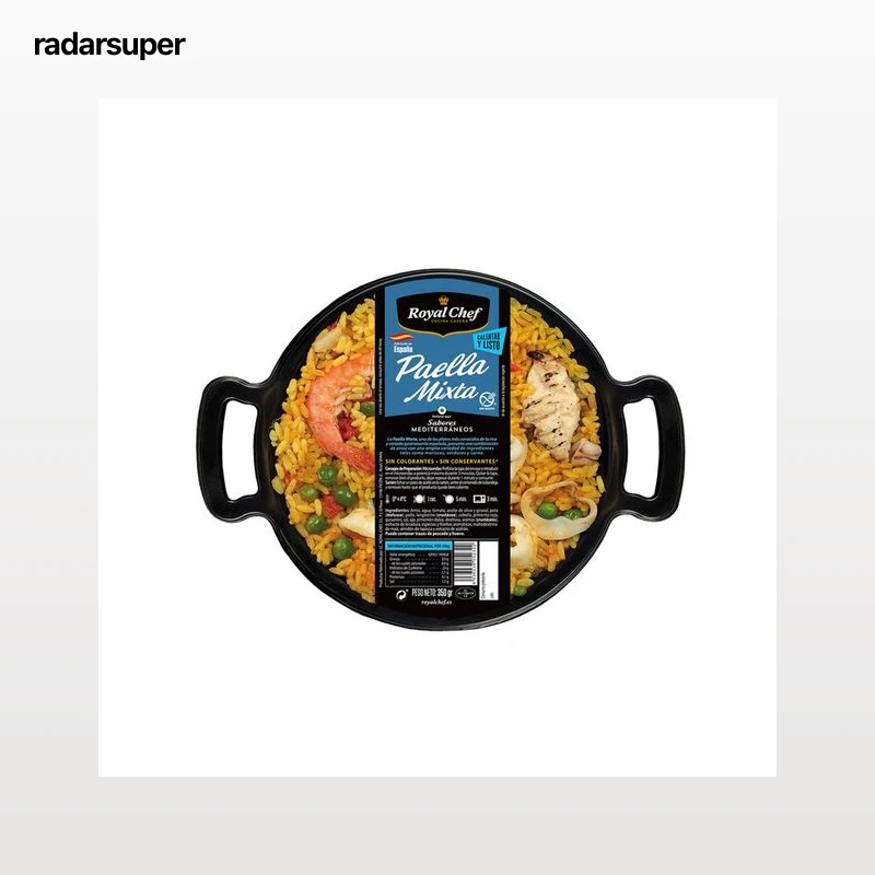 ROYAL CHEF Paella mixta sin gluten, calentar y listo 350 g.