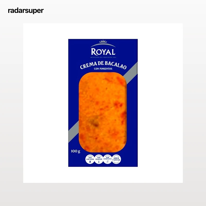 ROYAL Crema de bacalao con pimientos 120 g.