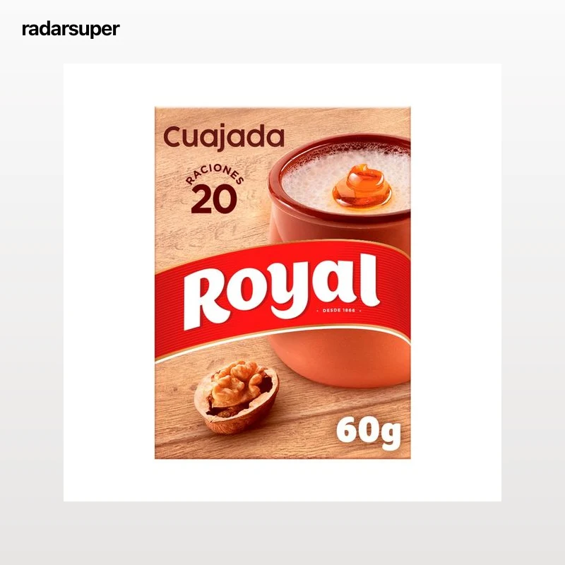 ROYAL Cuajada azucarada, postre en polvo 60 g.