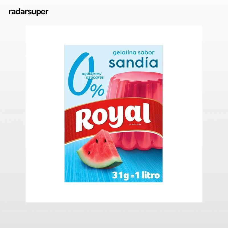 ROYAL Gelatina en polvo sabor sandía 0 % 31 g.