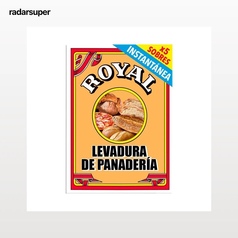 ROYAL Preparado en polvo con gasificantes para hornear pan 27,5 g.