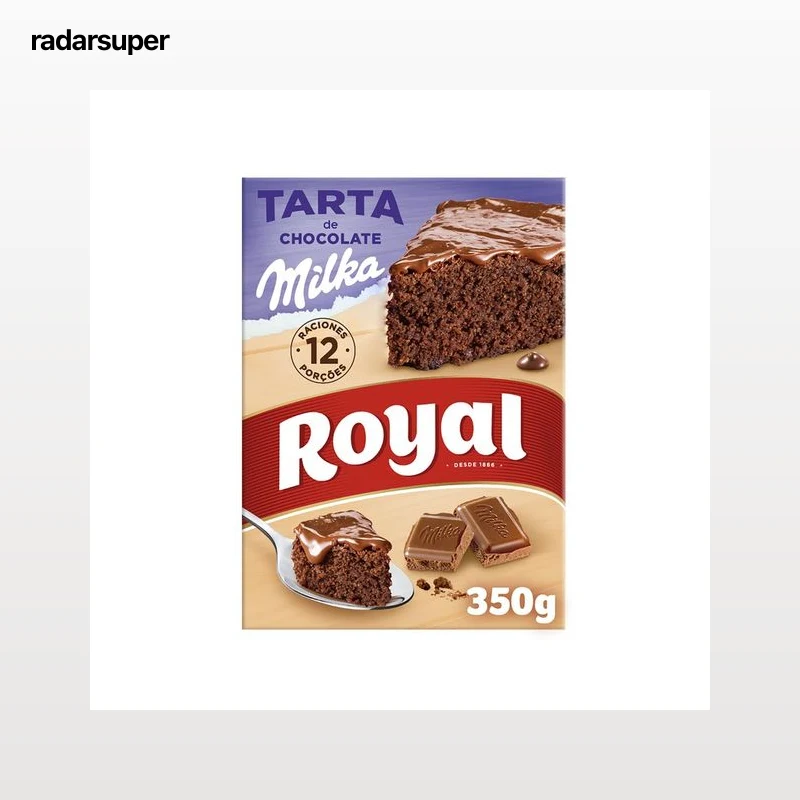 ROYAL Preparado para tarta de chocolate Milka ROYAL 350 g.