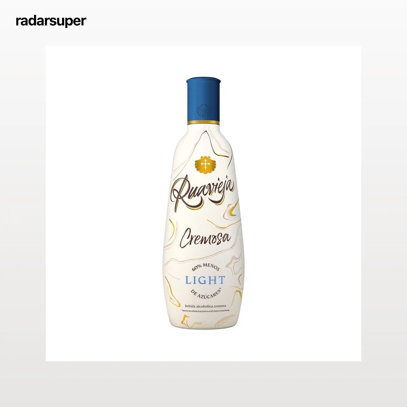 RUAVIEJA Crema de orujo con un 60% menos de azúcares RUAVIEJA Cremosa light botella de 70 cl.