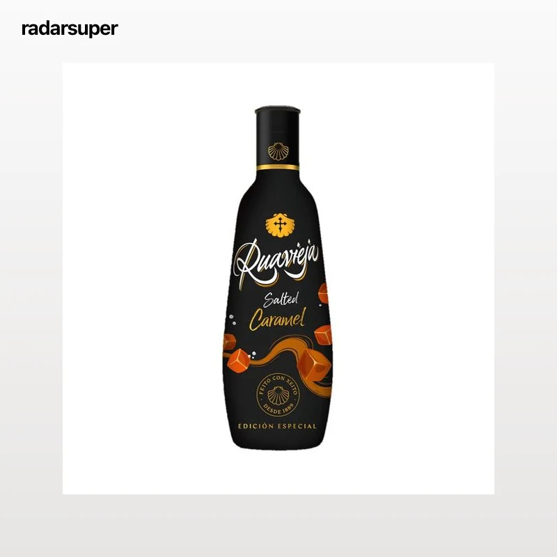 RUAVIEJA Licor con alcohol de caramelo salado botella 70 cl.