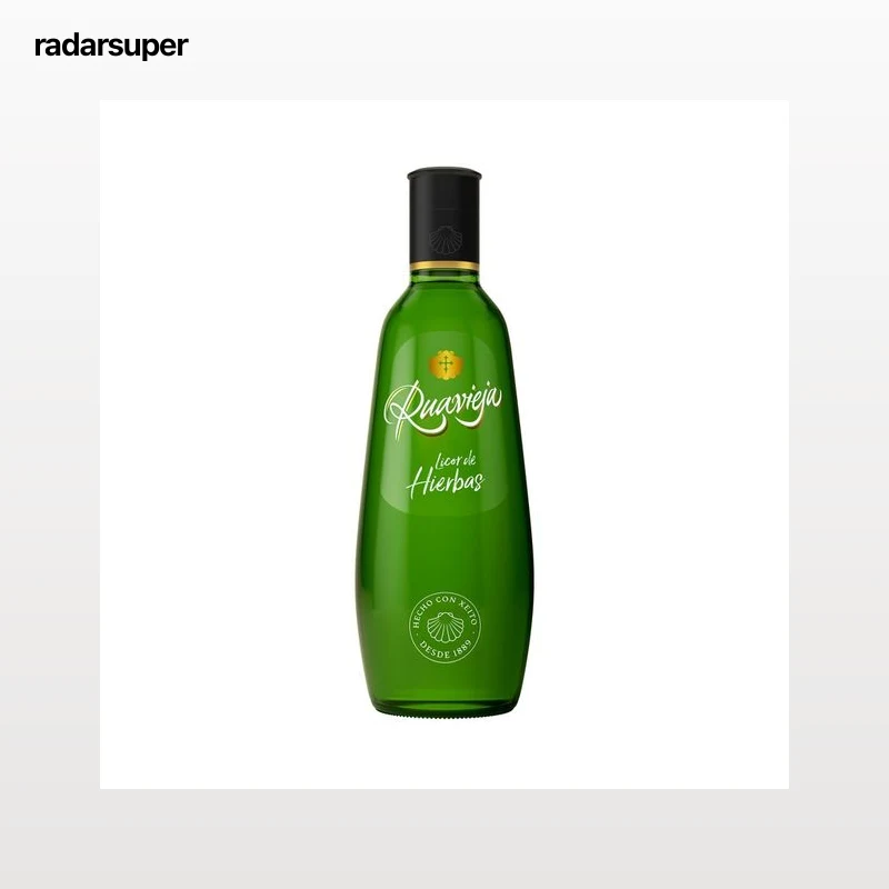 RUAVIEJA Licor de hierbas con alcohol, elaborado en Galicia RUAVIEJA botella de 1 l.