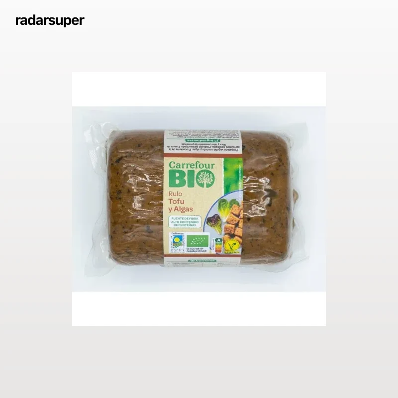 Rulo de tofu y algas ecológico Carrefour Bio 750 g.