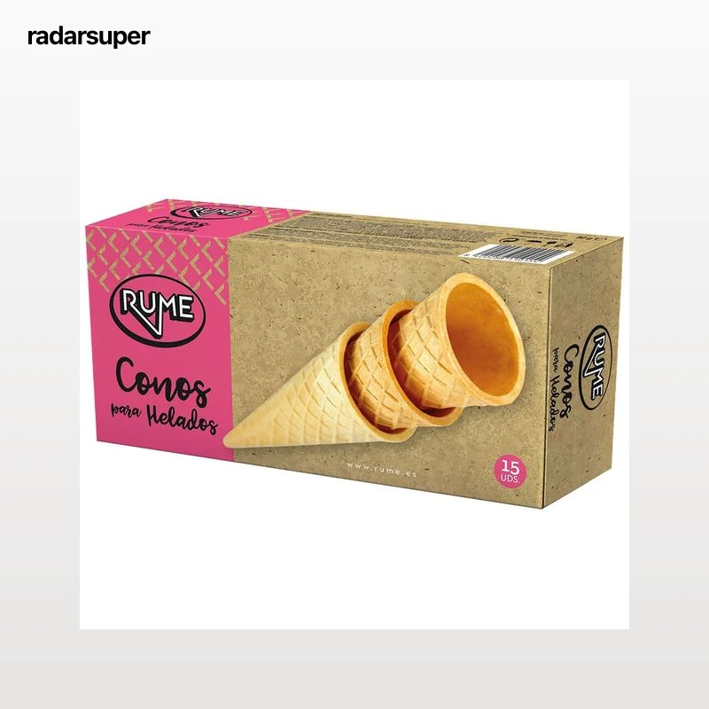 RUME Cucurucho de barquillo para helados 15 uds.