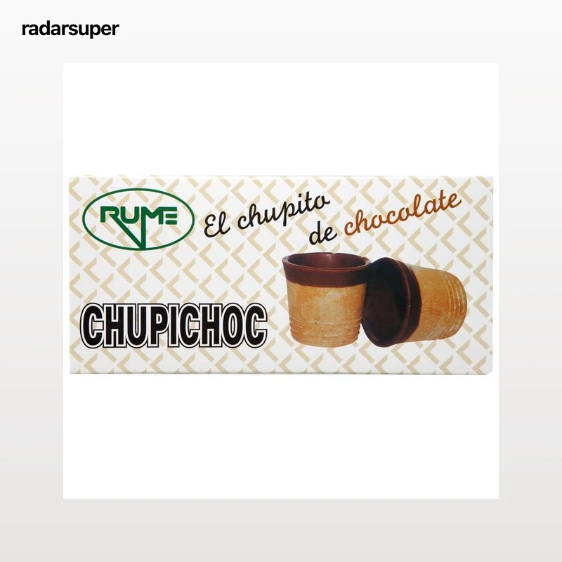 RUME Vasitos de barquillo de chocolate para helados 55 g pack de 10 uds