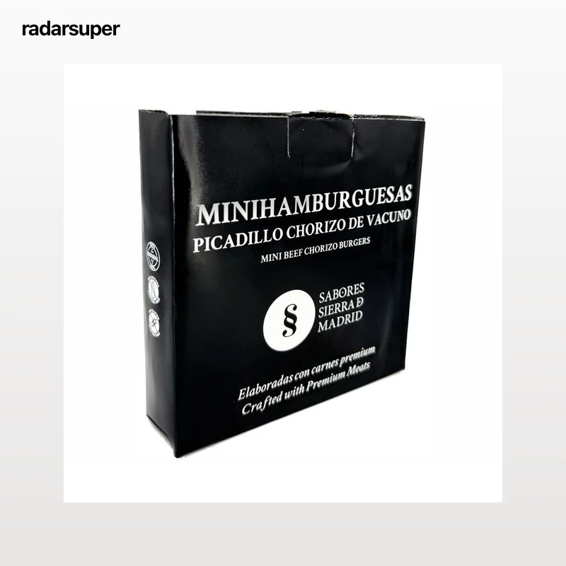 SABORES SIERRA DE MADRID Minihamburguesas de picadillo de chorizo vacuno 200 gr.