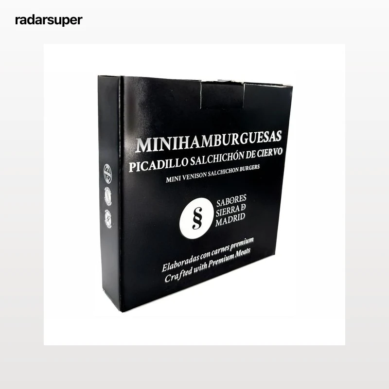 SABORES SIERRA DE MADRID Minihamburguesas de picadillo, de salchichón de ciervo 200 gr.