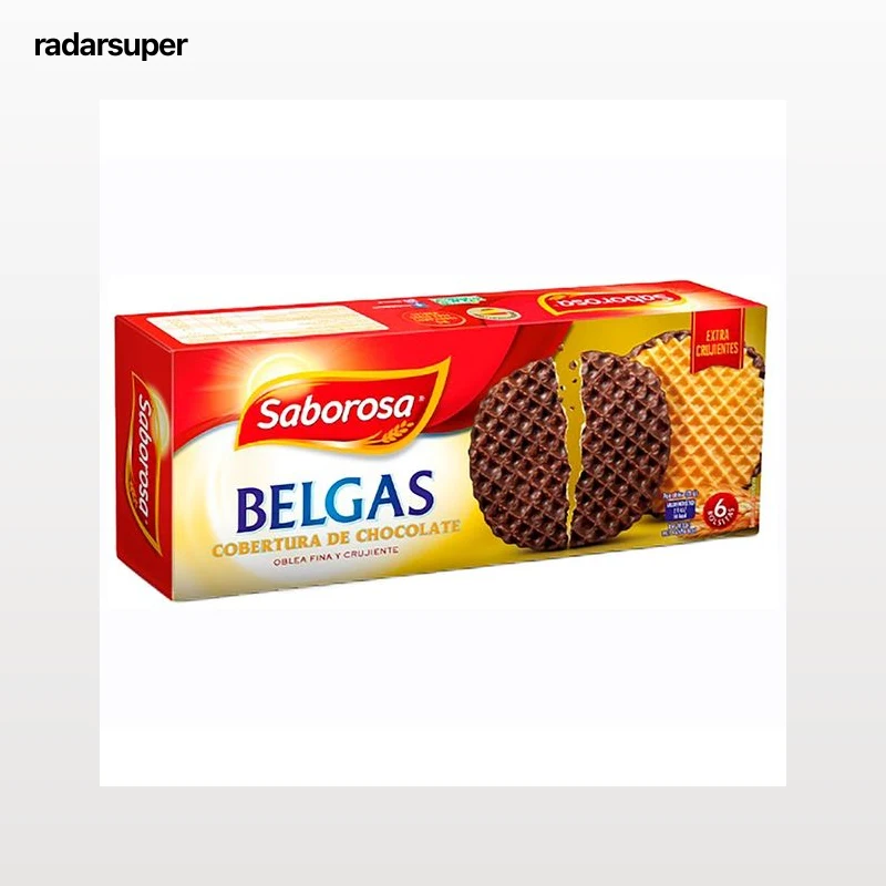 SABOROSA Galletas belgas con cobertura 198 g.
