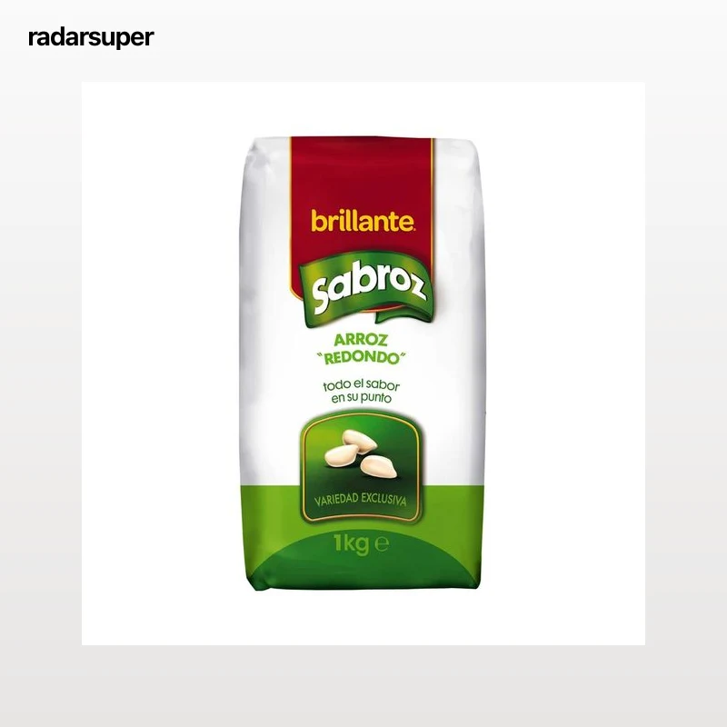 SABROZ BRILLANTE Arroz redondo paquete de 1 kg