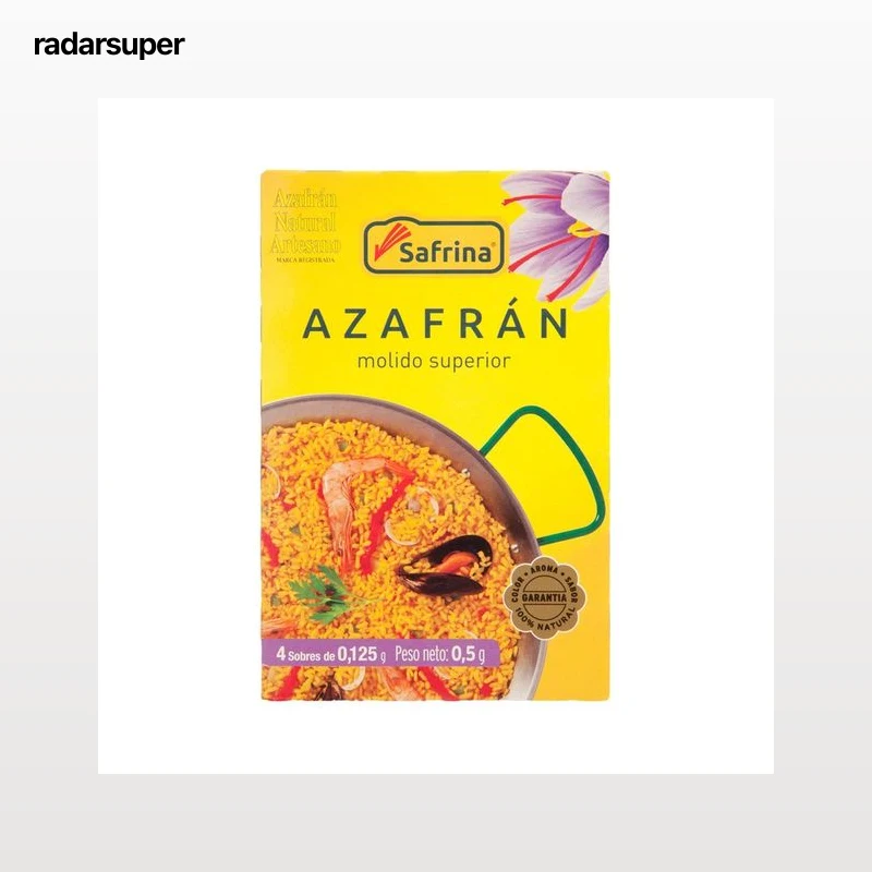 SAFRINA Azafrán molido estuche  4 sobres. 0,5 g