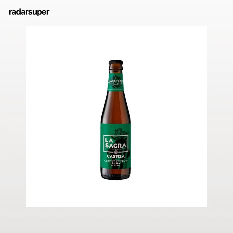 LA SAGRA CASTIZA  Cerveza rubia botella 33 cl.