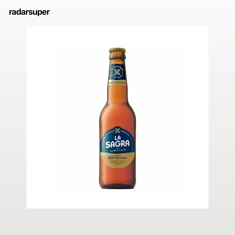 LA SAGRA Cerveza 0,0 tostada botella 33 cl.