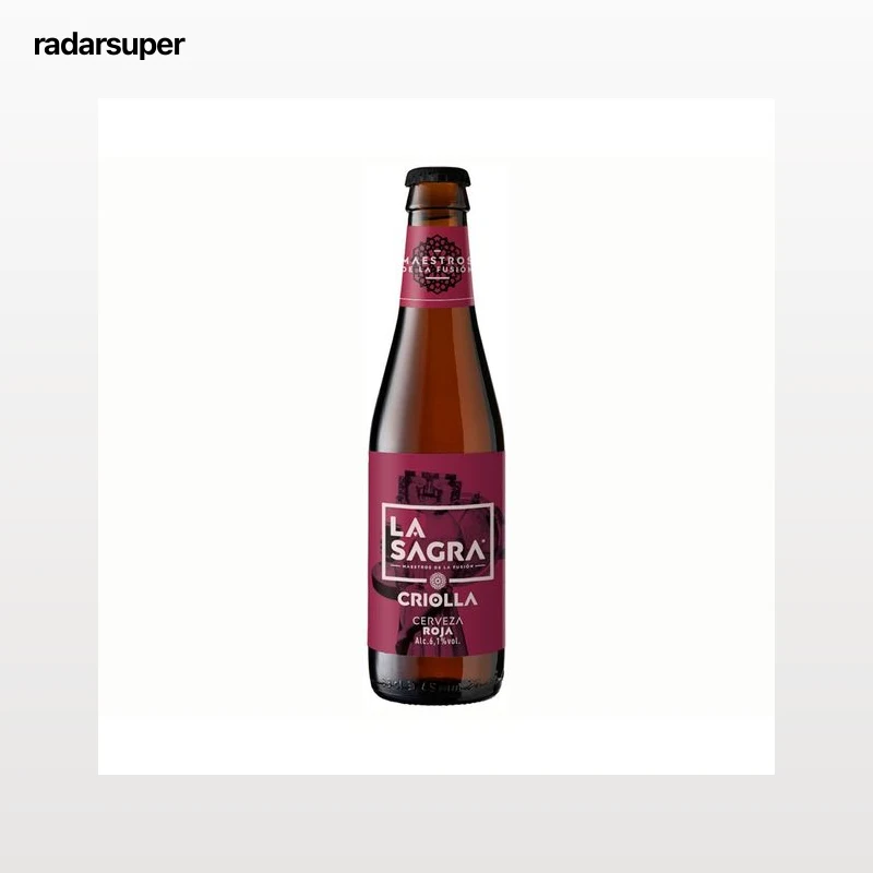 LA SAGRA CRIOLLA  Cerveza roja botella 33 cl.