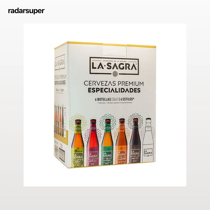 LA SAGRA Estuche cervezas degustación 6 uds. x 33 cl.