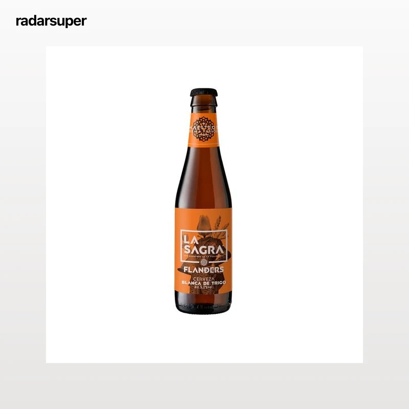 LA SAGRA FLANDERS  Cerveza artesana blanca de trigo botella 33 cl.