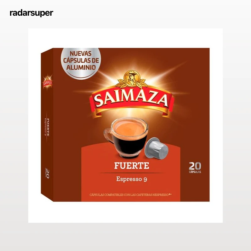 SAIMAZA Café en cápsulas fuerte I9, 20 uds.