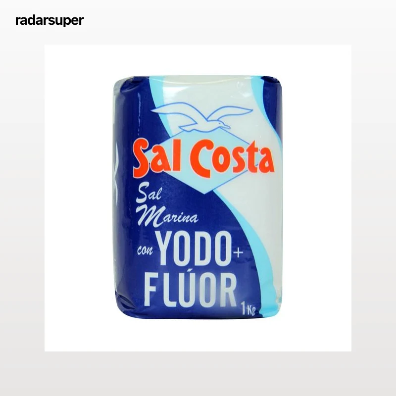 SAL COSTA Sal yodada con flúor 1 kg.
