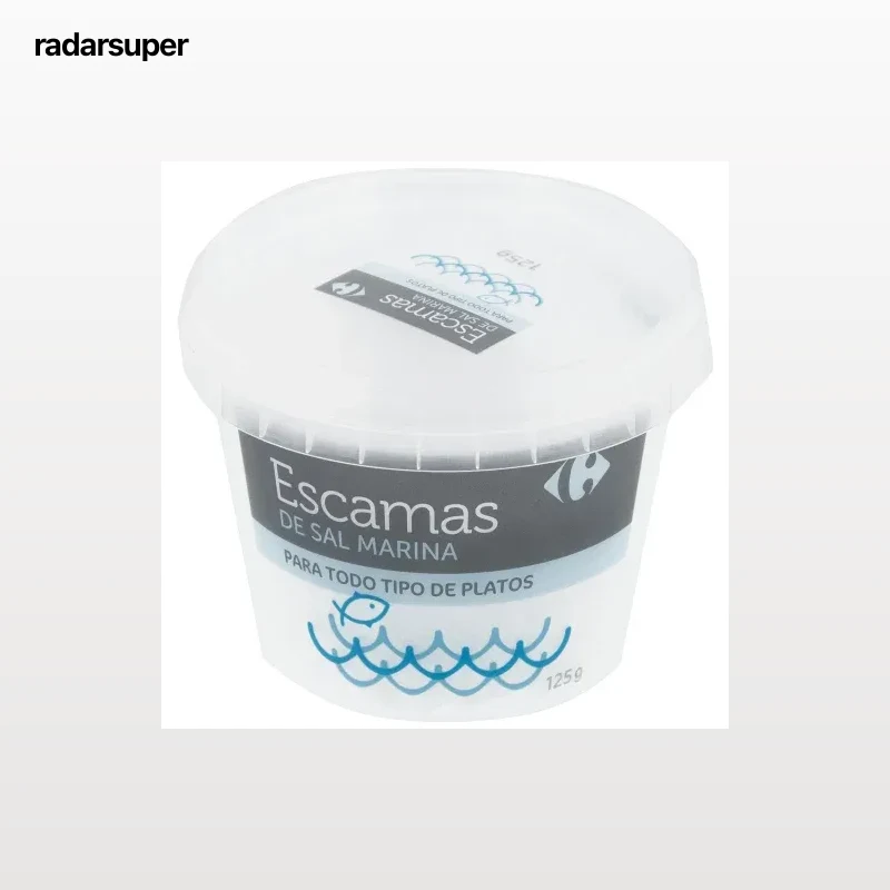 Sal marina en escamas Carrefour 125 g.