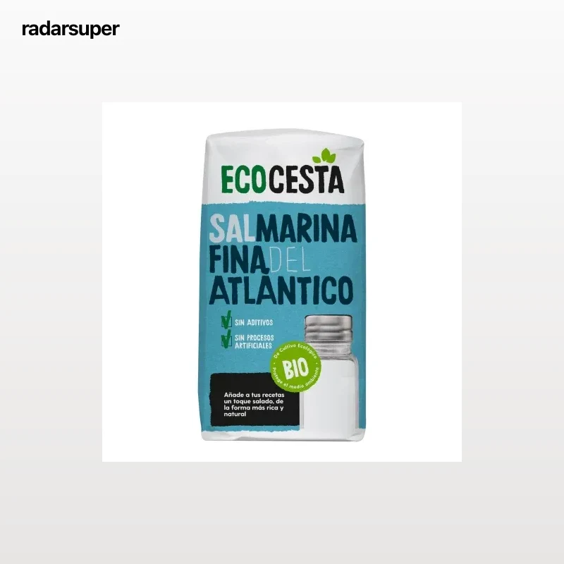 Sal marina fina ecológica Ecocesta 1 kg.
