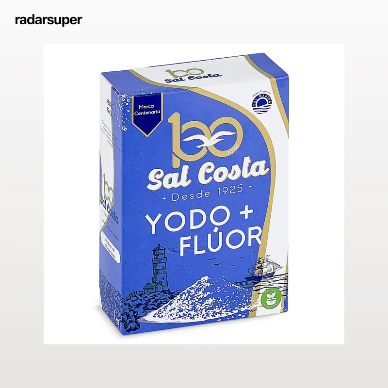 Sal marina con yodo y flúor Costa 1 Kg