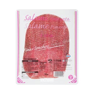 Salami extra pimienta Hacendado finas lonchas