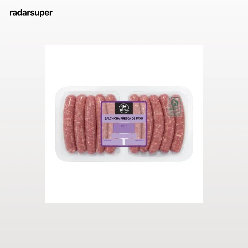 Salchicha fresca de pavo Carrefour 350 g