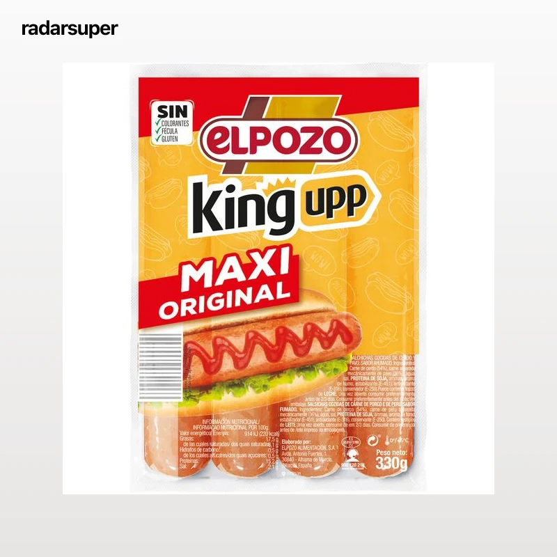 Salchicha king upp ELPOZO 330gr maxi original
