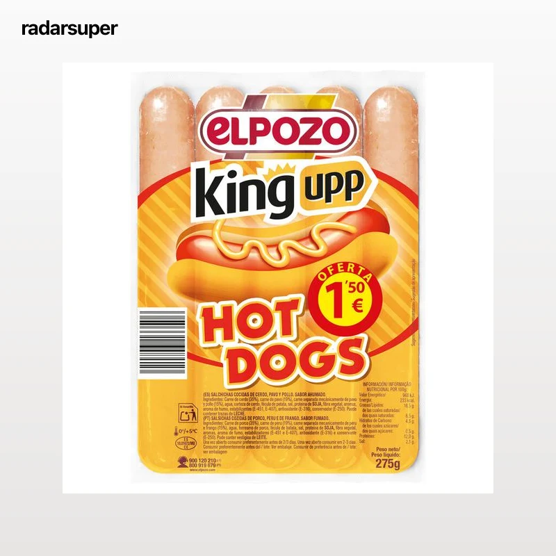 Salchicha El Pozo 275 gr Hot Dog