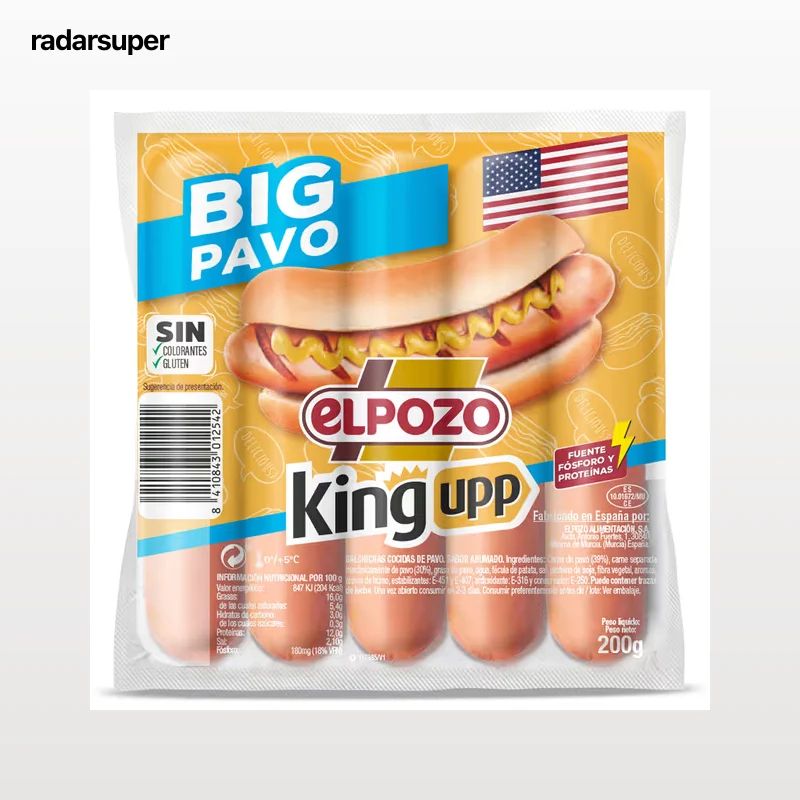 Salchichas big pavo Elpozo 200 g