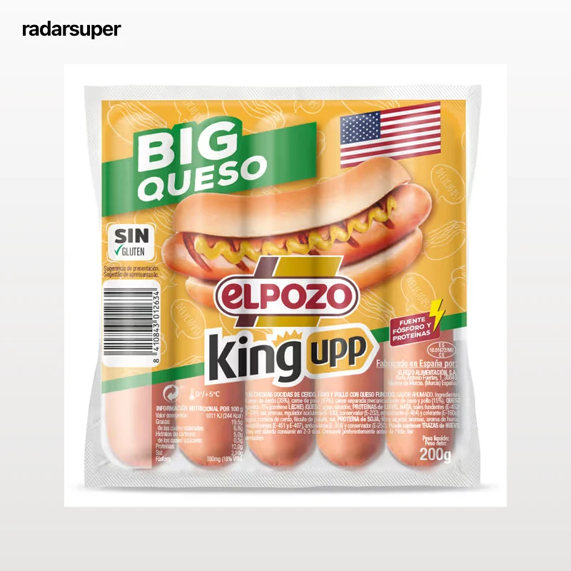 Salchichas big queso Elpozo 200 g