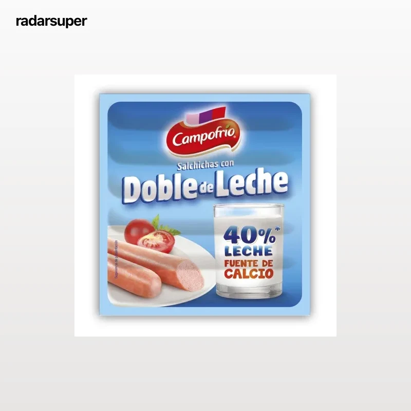Salchichas con doble de leche Campofrío sin gluten 140 g.