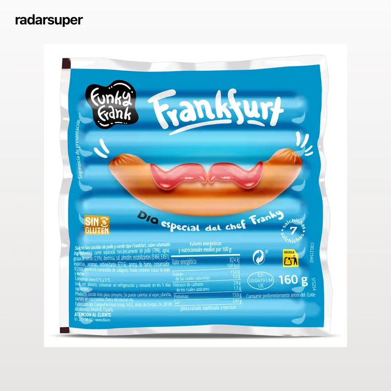Salchichas frankfurt Dia Funky Frank 4 x 160 g