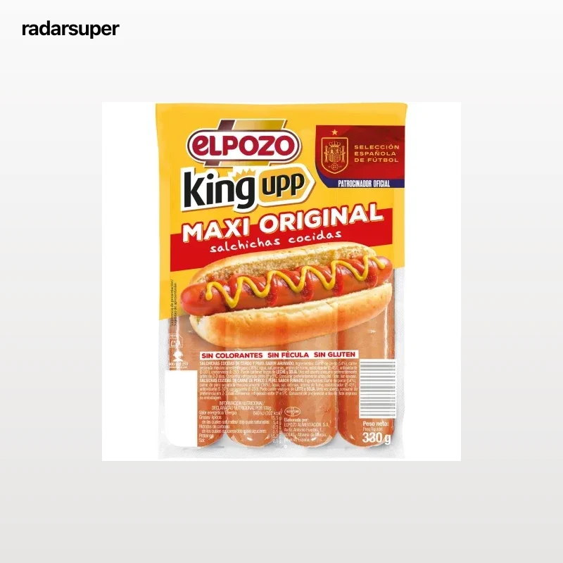 Salchichas King El Pozo sin gluten 330 g.