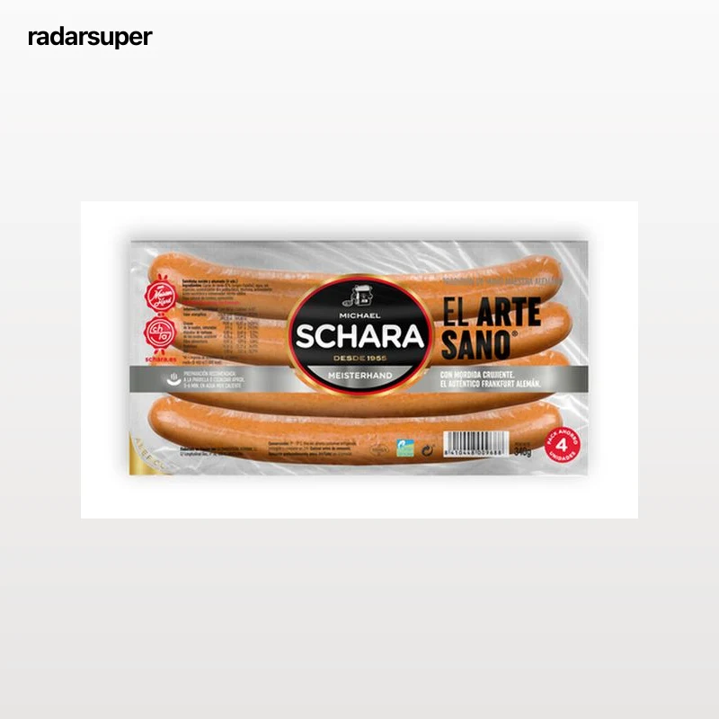 Salchichas Michael Schara 340G El Arte Sano 4 Piezas