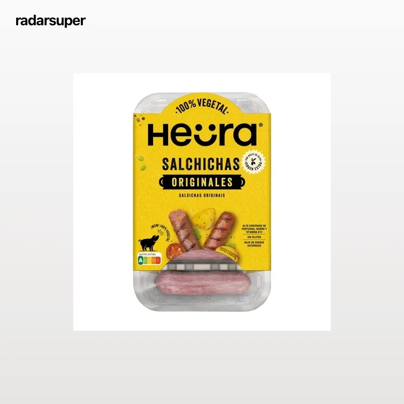 Salchichas originales Heura sin gluten 216 g.