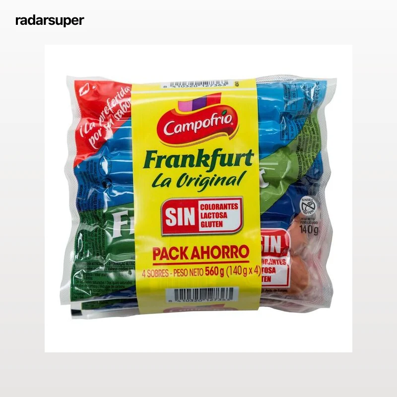 Salchichas tipo frankfurt Campofrío pack 4 uds