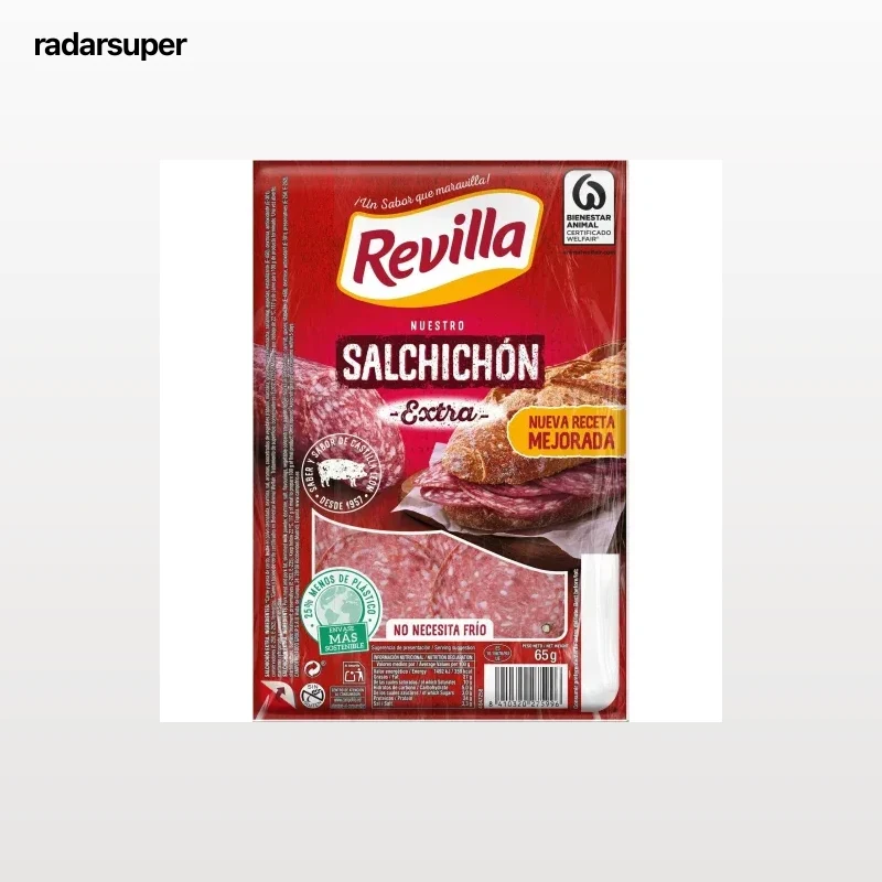 Salchichón extra en lonchas Revilla sin gluten 65 g