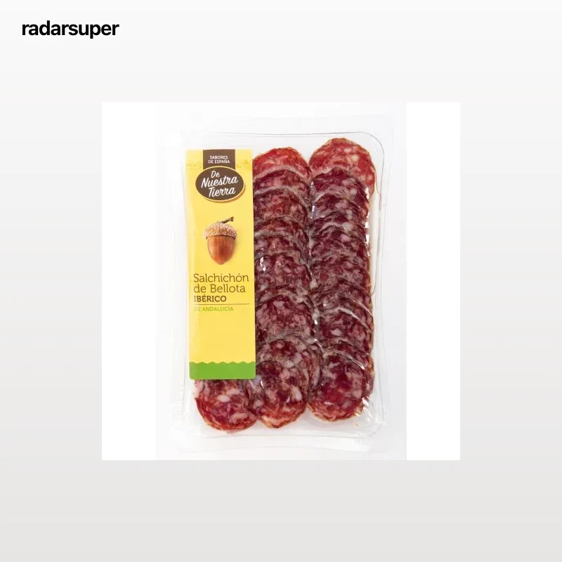 Salchichón Ibérico de Bellota Cular 50% Raza Ibérica en lonchas De Nuestra Tierra 100 g