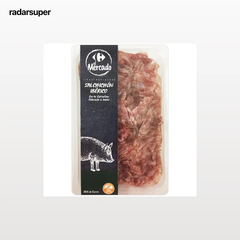 Salchichón ibérico en lonchas extrafinas Carrefour El Mercado sin gluten 100 g
