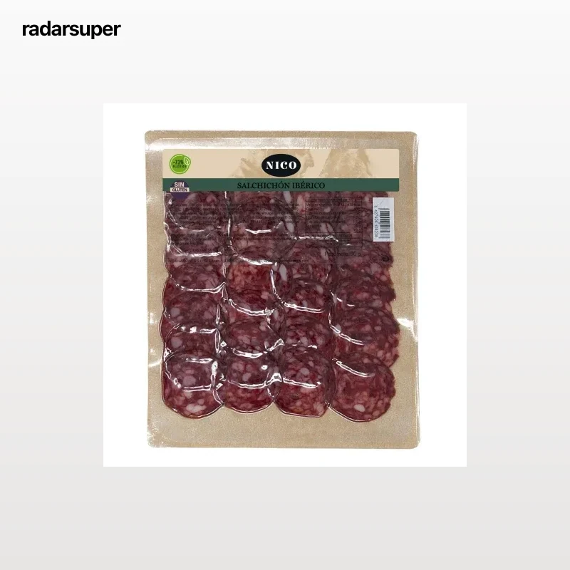 Salchichón ibérico en lonchas Nico sin gluten 90 g